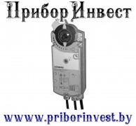 GCA126.1E Привод воздушной заслонки поворотного типа 2-позиционный, AC/DC 24 В, 18 Нм, пружинный возврат 90/15 с, 2 переключателя