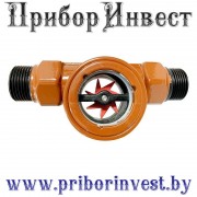 ТЭК-ФС-Р-С Индикатор потока с резьбовым уплотнением и смещенным расположением индикатора